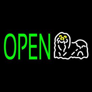 Grooming Open Handmade Art Neon Sign