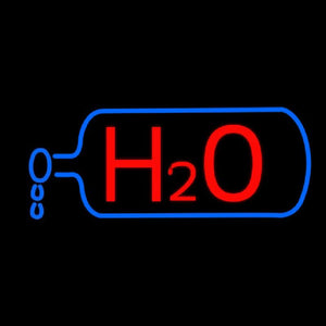 H2o Drinking Water Handmade Art Neon Sign
