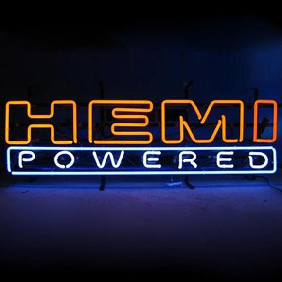 Professional  Hemi Powered Shop Open Neon Sign