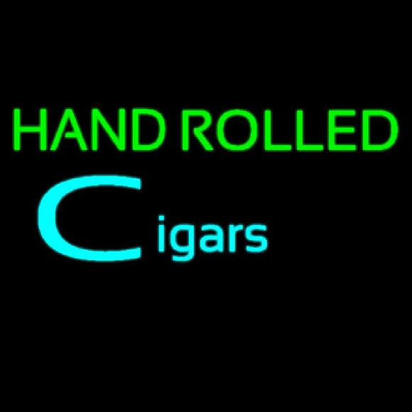 Hand Rolled Cigars Handmade Art Neon Sign