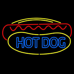 Hot Dog Handmade Art Neon Sign