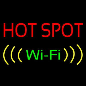Hot Spot Wifi Handmade Art Neon Sign