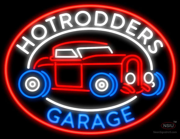 Hotrodders Garage Neon Sign