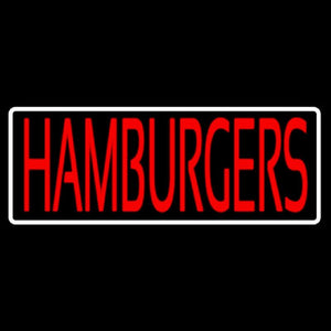 Humburgers With White Border Handmade Art Neon Sign