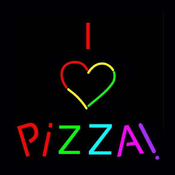 I Love Pizza Handmade Art Neon Sign