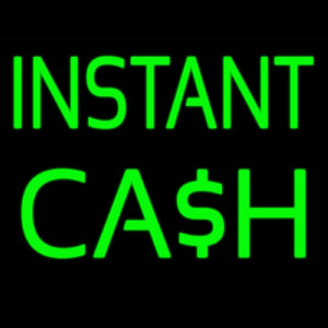 Instant Cash Handmade Art Neon Sign