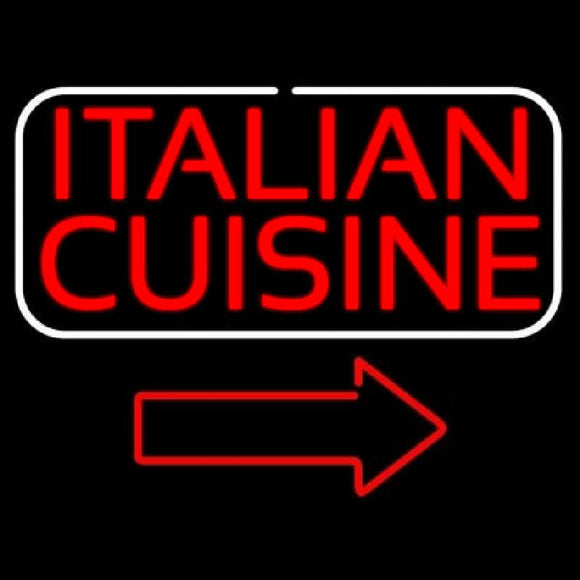 Italian Cuisine Handmade Art Neon Sign
