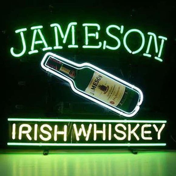 Professional  Jameson Irish Whiskey Beer Bar Open Neon Signs