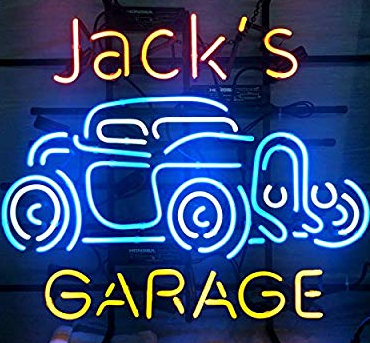Jack's garage Handmade Art Neon Signs