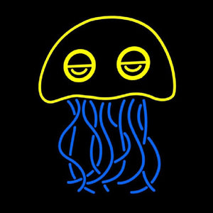 Jellyfish Handmade Art Neon Sign