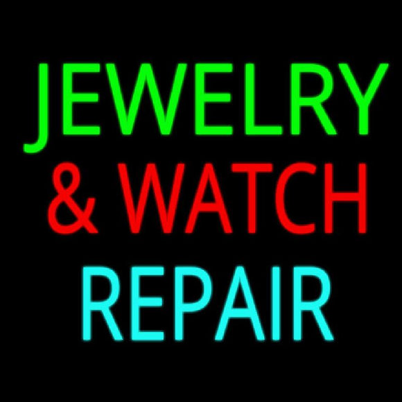 Jewelry And Watch Repair Block Handmade Art Neon Sign
