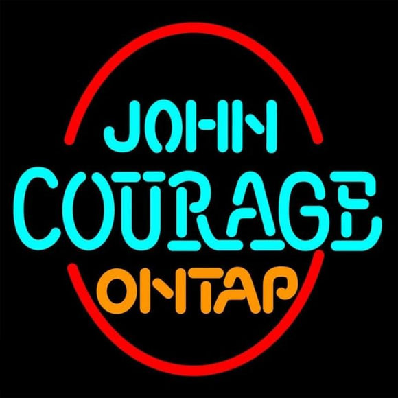 John Courage On Tap Handmade Art Neon Sign