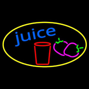Juice With Glass Handmade Art Neon Sign