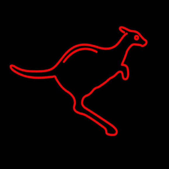 Kangaroo Logo Handmade Art Neon Sign