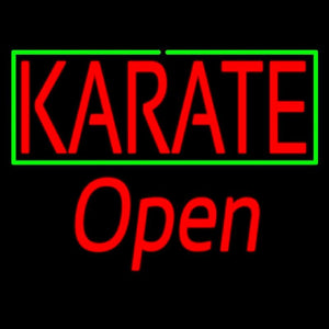 Karate Script1 Open Handmade Art Neon Sign
