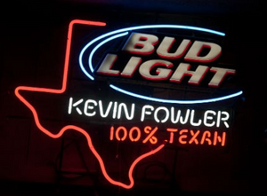 Kevin Fowler Bud Light Neon Sign