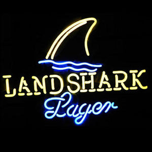 Professional  Landshark Lager Beer Bar Open Neon Signs