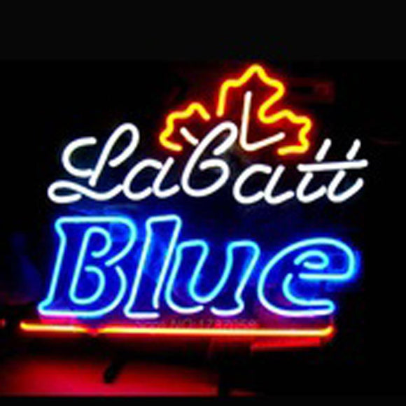 Labatt blue Handcrafted BEER BAR NEON LIGHT SIGN Nikee Rochee Neon Sign