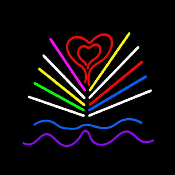 Love Book Logo Handmade Art Neon Sign