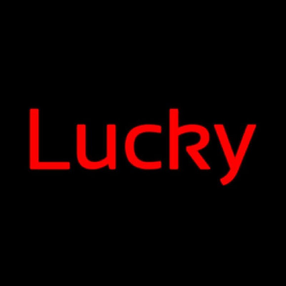 Lucky Lager Handmade Art Neon Sign