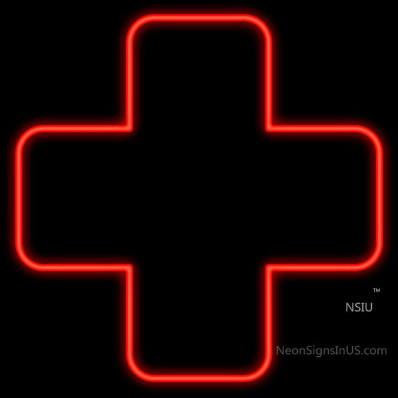 Medical Red Cross Neon Sign