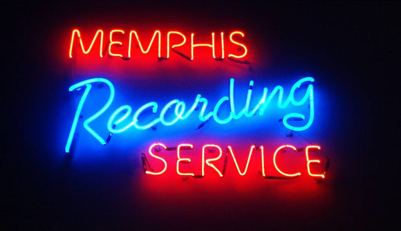 Memphis Recording Service Handmade Art Neon Sign