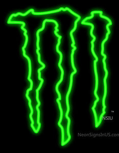 Monster Energy Logo Neon Sign