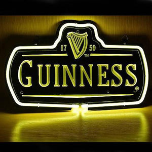 Professional  New Guinness 1759 Logo Beer Bar Pub Display Real Neon Gas Glass Tube Sign
