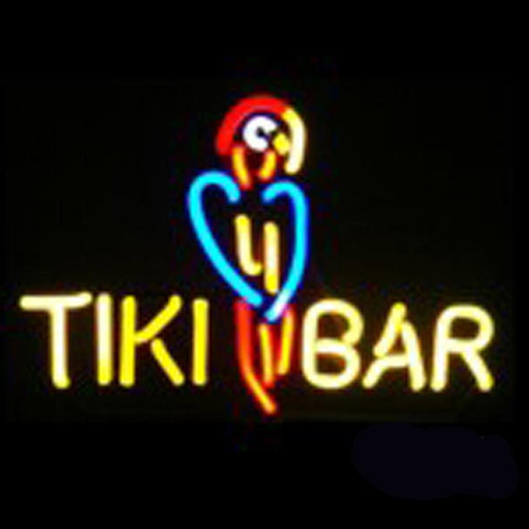 Neon Sculpture Tiki Bar Parrot Neon Signs