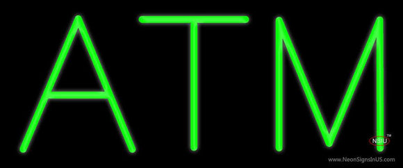 Green ATM Neon Sign