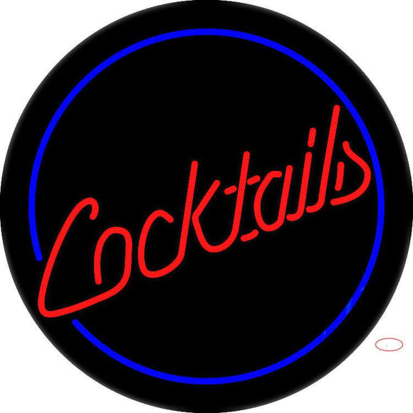 Circular Cocktail Neon Sign