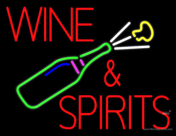 Wine and Spirits Neon Sign