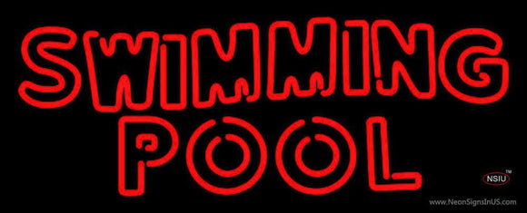 Swimming Pool Handmade Art Neon Sign