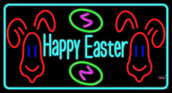 Multicolor Happy Easter  Neon Sign