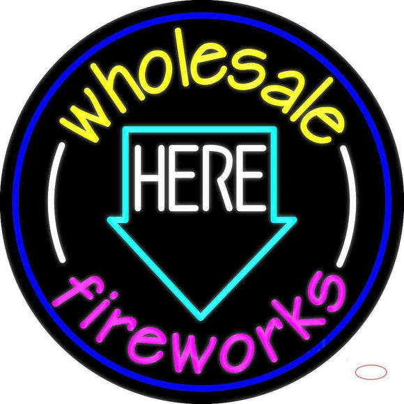 Wholesale Fireworks Here  Neon Sign