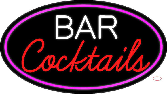 Bar Cocktails Neon Sign