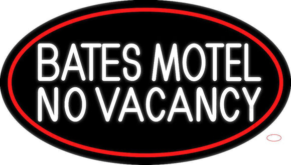 Bates Motel No Vacancy Neon Sign