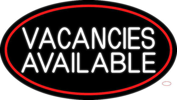 Vacancies Available With Border Neon Sign