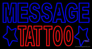 Custom Double Stroke Tattoo Neon Sign