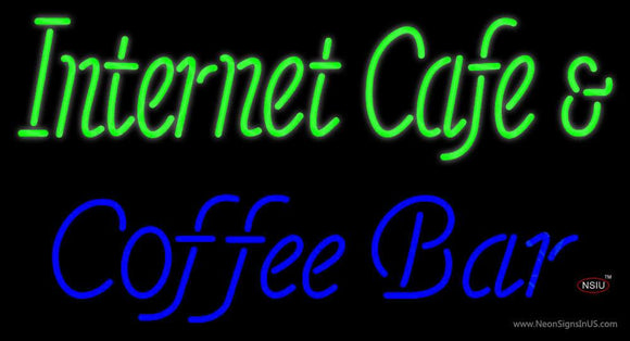 Internet Cafe And Coffee Bar Neon Sign