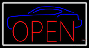 Car Open Block  Neon Sign
