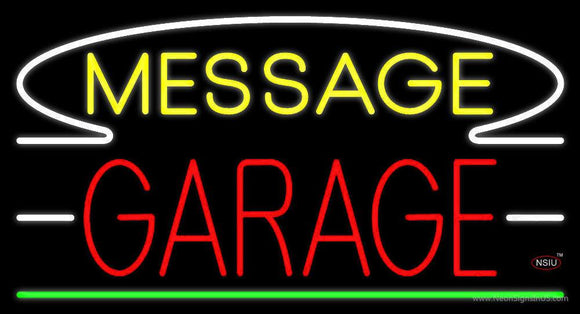 Custom Red Garage  Neon Sign