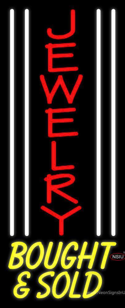 White Line Jewelry Bought And Sold Handmade Art Neon Sign