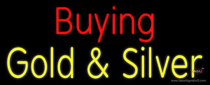 Red Buying Yellow Gold And Silver Block Handmade Art Neon Sign