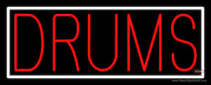 Red Drums Block  Neon Sign