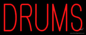 Red Drums Block Neon Sign