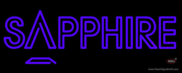 Sapphire Purple Handmade Art Neon Sign