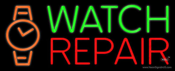 Watch Repair With Logo Handmade Art Neon Sign
