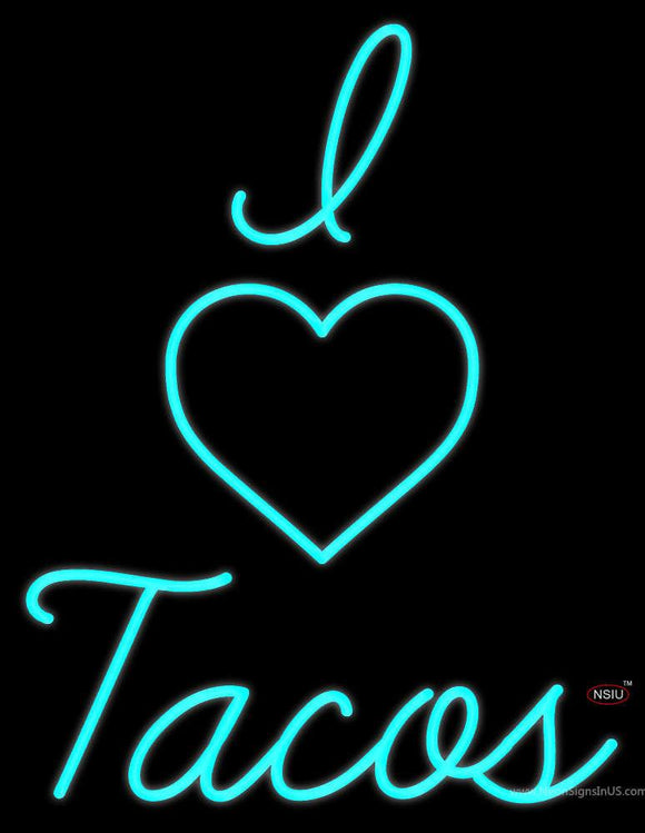 Custom I Love Tacos Neon Sign 