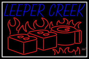 Custom Leeper Creek Bbq Neon Sign 